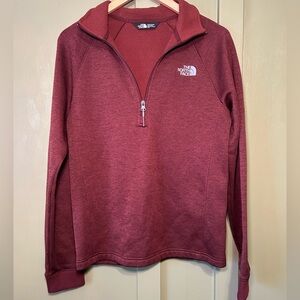The North Face Maroon Half-Zip Pullover sz S